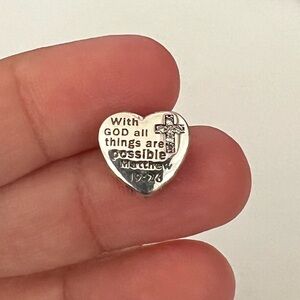With God All Things are Possible Charm